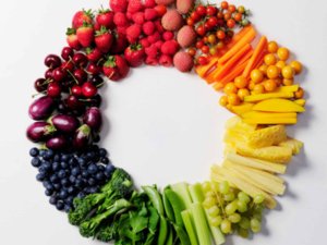 healthy foods and eating right - rainbow diet